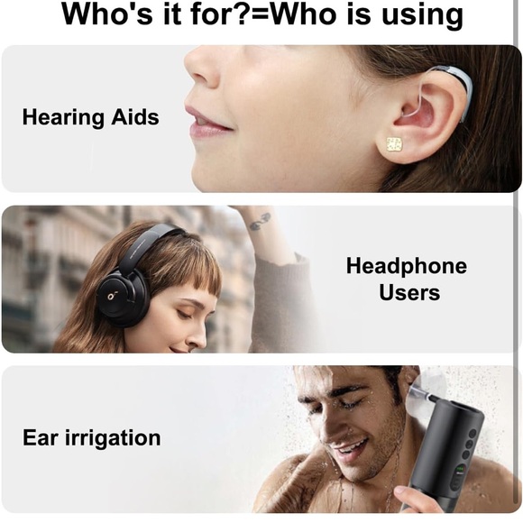 Ear Dryer-Rechargeable Ear Drying for Swimmers,Showering, Water Sports - Picture 9 of 9